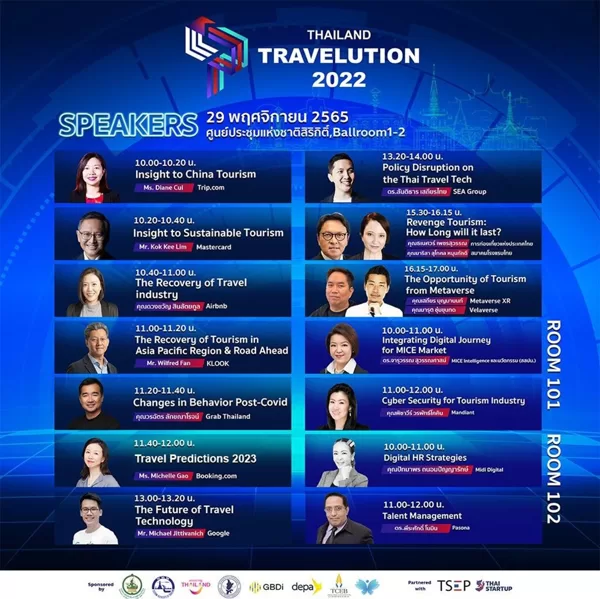 Guest Speaker at THAILAND TRAVELUTION INTERNATIONAL EVENT 2022
